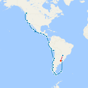 Inca Coast Discovery Collectors' Voyage from Vancouver to Buenos Aires & Iguazu Falls with Stays