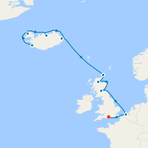 Icelandic Fjords & Scottish Isles from Reykjavik to Southampton with Golden Circle & Blue Lagoon Experience