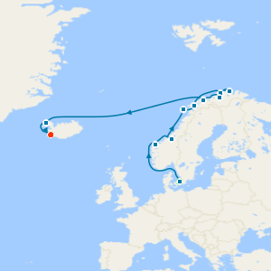 Voyage of the Vikings from Copenhagen to Reykjavik with Stays and Golden Circle & Blue Lagoon Experience