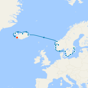 Fjords to Icelandic Vistas from Stockholm to Reykjavik with Stays and Golden Circle & Blue Lagoon Experience