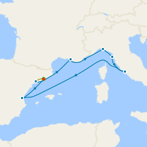 Spain, France & Italy from Barcelona with Stay