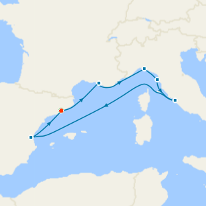 Spain, France & Italy from Barcelona with Stay