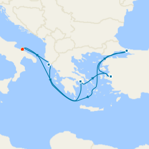 Gems of Puglia & Basilicata with Bari Stay and Greece & Turkey Cruise