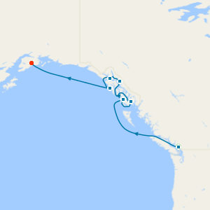 Alaska from Vancouver to Seward	- Fly Cruise