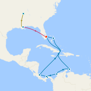 Music Cities of the Deep South & Miami Beach with Tours and Panama Canal, Costa Rica & Caribbean Cruise