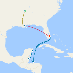 Music Cities of the Deep South & Miami Beach with Tours and Western Caribbean & Mexico Cruise