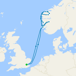 Springtime Fjords, Mountains & Glaciers from London Tilbury