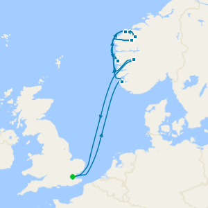 Summertime Fjords, Mountains & Waterfalls of Norway from London Tilbury