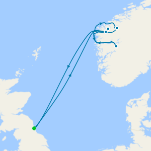 Summertime Fjords & Mountains of Norway from Newcastle