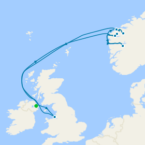 Summertime Fjords & Mountains of Norway from Belfast