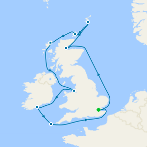 Scenic Coastlines of the British Isles from London Tilbury