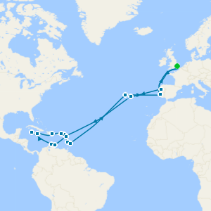 No-Fly Caribbean Island Hopping from London Tilbury