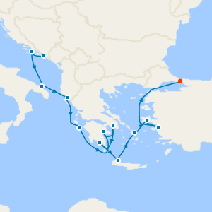 Greece, Dalmatian Delights & Ephesus from Dubrovnik with 2night Stay 