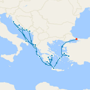 Ephesus, Grecian Gems & Dalmatian Coast from Dubrovnik with 2night Stay 