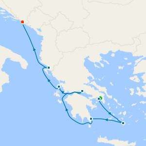 Grecian Gems & Dalmatian Delights with Athens & Dubrovnik Stays 