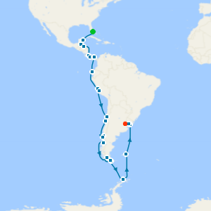 Grand Voyage from Miami to Buenos Aires
