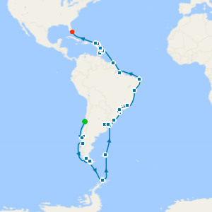 Grand Voyage from Valparaiso to Miami
