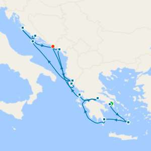 Grecian Gems & Dalmatian Delights from Athens with 3night Stay & The Acropolis Private Tour