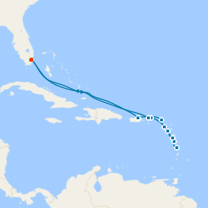 Leeward Island Jewels from Miami - Fly Cruise