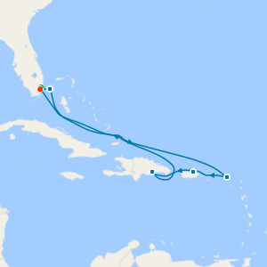 Eastern Caribbean & Bimini Beach Club with Miami Beach Stay