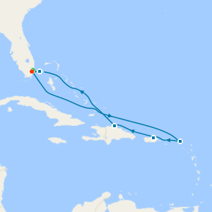 Eastern Caribbean & Bimini Beach Club with Miami Beach Stay