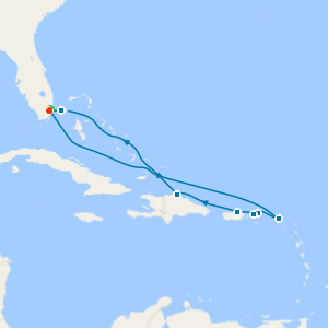 Eastern Caribbean & Bimini Beach Club with Miami Beach Stay