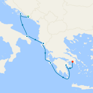 Greece & Dalmatian Delights From Dubrovnik with 1night Stay