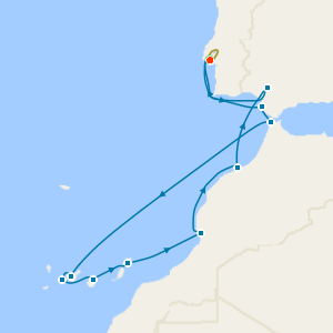 Portugal, Spain & Morocco Cruise: Tenerife, Seville & Lisbon with Stay