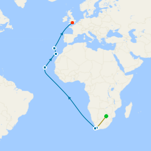 Safari's, Vines & Valleys: Exclusive Welgevonden Game Reserve & Cape Town 7 night Land Tour with Cape Verde & Med to S'ton