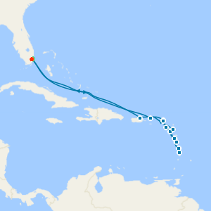 Leeward Island Holiday with 2night Miami Beach Stay 