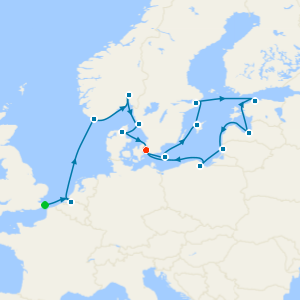Northern Lights & Baltic Nights from Dover - Fly Cruise