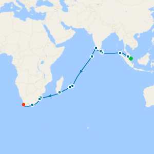 Singapore, Sri Lanka & South Africa from Singapore