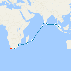 Singapore, Sri Lanka & South Africa to Cape Town with Stays