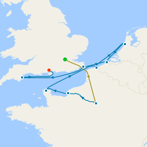 No Fly English Channel Discovery from Le Havre with 1nt Paris Stay