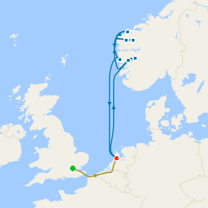 No Fly Cruise: Norwegian Fjords from Amsterdam with 1nt Stay
