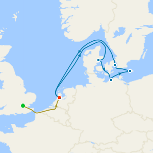 No Fly Cruise: Baltic Capitals from Amsterdam with 1nt Stay