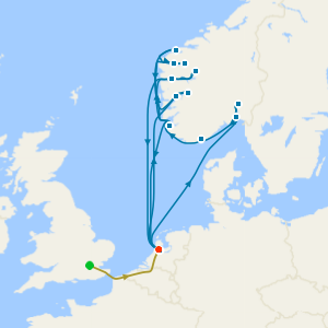 No Fly Cruise: Norwegian Fjords from Amsterdam with 1nt Stay