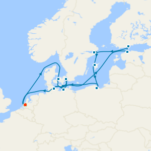 No Fly Cruise: Baltic & Scandinavian Capitals from Rotterdam with 1nt Stay