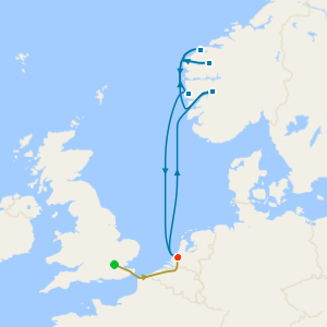 No Fly Cruise: Norwegian Fjords with Nordfjord from Rotterdam with 1nt Stay