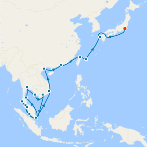 Sail & Savour: Singapore Stay, The Chef's Table Experience & Southeast Asia to Tokyo