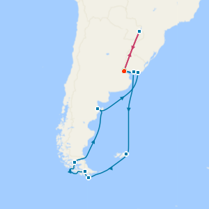 Iguazu Falls & Patagonia & Argentina Holiday from Buenos Aires with Stays