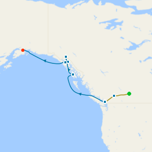 GoldLeaf Rocky Mountaineer from Banff to Vancouver & Evergreen Shores from Vancouver