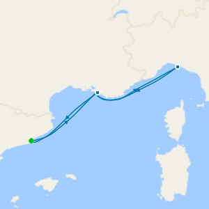 Spain, France & Italy Fly Cruise from Barcelona