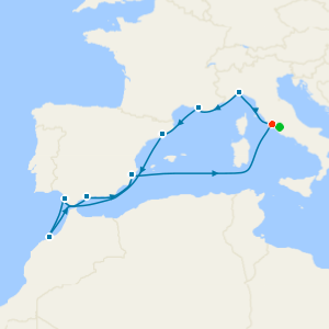 Italy, France, Spain & Morocco from Rome with Stay