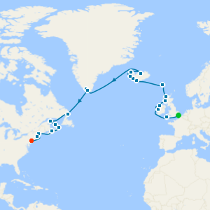 Solar Eclipse, Iceland, Greenland & Canada from Dover with 3night New York City Stay 