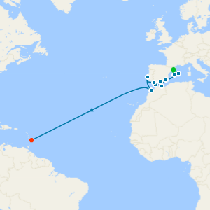 Atlantic Crossing: Spain to the Caribbean from Barcelona