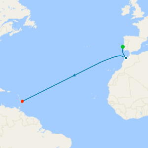 Atlantic Crossing: Casablanca to the Caribbean from Lisbon
