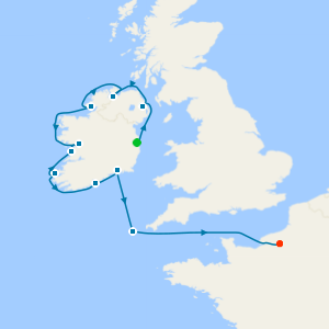Circumnavigating Ireland from Dublin