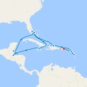 An Extended Journey through Ancient Marvels & Glittering Shores from Miami to San Juan