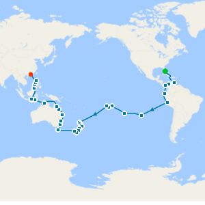 Grand Voyage from Miami to Hong Kong